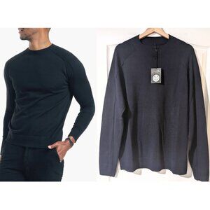 Good Man Brand | Modern Slim Fit Merino Wool Sweater In Navy